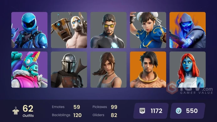 [ALL PLATFORMS]-Honor Guard-Leviathan Axe-Merry Mint Axe-Dynamo Dancer-Dominion-Lara Croft-Chun-Li-Mogul Master (GER)-FULL ACCESS-