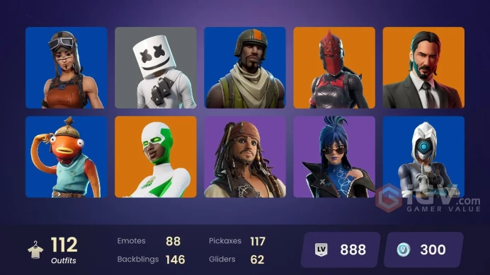 [ALL PLATFORMS]-112 Skin-Aerial Assault Trooper-Renegade Raider-Raiders Revenge-Captain Barbossa-Davy Jones-MARSHINOBI-John Wick-FULL ACCESS-