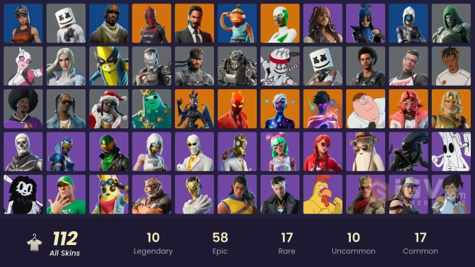 [ALL PLATFORMS]-112 Skin-Aerial Assault Trooper-Renegade Raider-Raiders Revenge-Captain Barbossa-Davy Jones-MARSHINOBI-John Wick-FULL ACCESS-