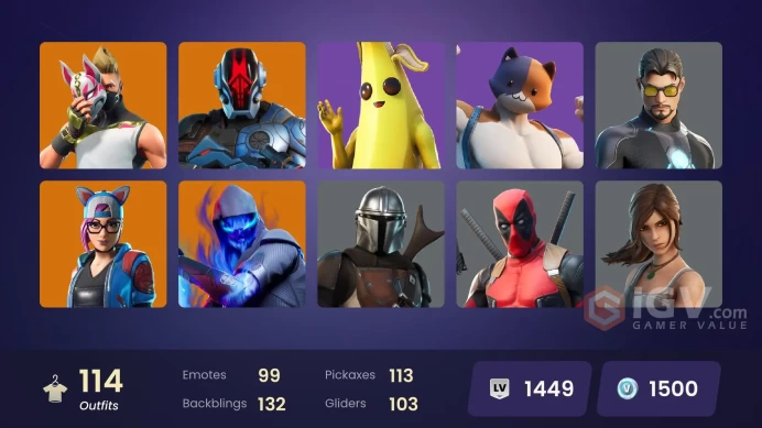[PSN/XBOX/NIN/PC] 114 SKINS | TART TYCOON | HARBINGER ARMOR OMEGAROK | GOLD | STAGE 8 | STAGE 4 | FANCY PETER GRIFFIN (NO HAT) | STAGE 4 