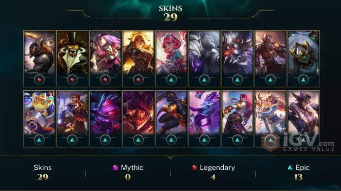  LAN  30 SKINS  GOLD 4  109 CHAMPIONS  80 LEVEL  INSTANT DELIVERY  FULL ACCESS  FInuC 