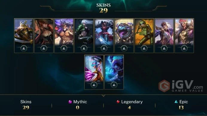  LAN  30 SKINS  GOLD 4  109 CHAMPIONS  80 LEVEL  INSTANT DELIVERY  FULL ACCESS  FInuC 