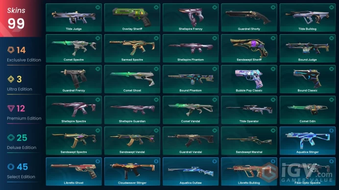 EU 99 skins | Mystbloom Kunai | Prelude to Chaos Vandal | Prime//2.0 Karambit | Kuronami Marshal | Radiant Entertainment System Ghost | Radiant