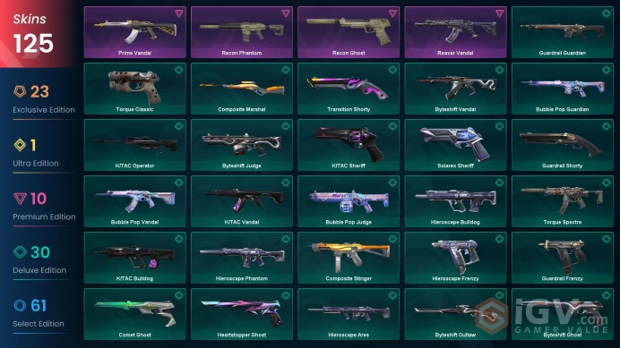 EU+125 skins+82000VP+Diamond 3+Araxys Bio-Atomizers+Byteshift Knife+CYRAX Ghost+EX.O Edge+VCT25 x SEN Classic+Neo Frontier Odin/4.5.1