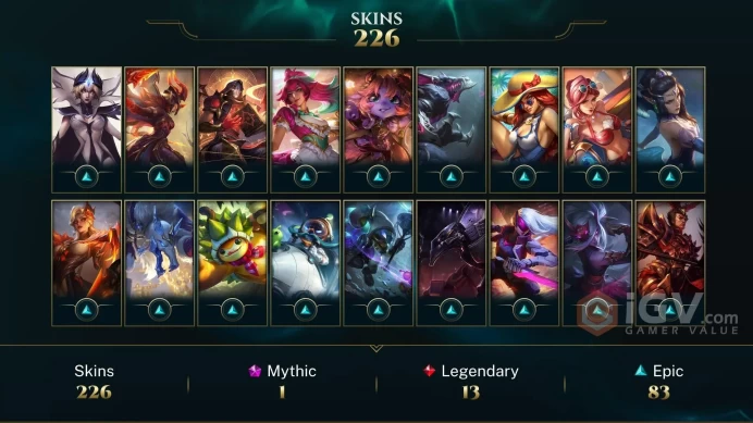 EUW - UNRANKED -TFT MASTER(169LP) -172 Champ - 224 Perfect Skins - 141K BE -545 LVL - HANDMADE - SAFETY - FULL ACCES - LIFETIME WARRANTY- CHEAP