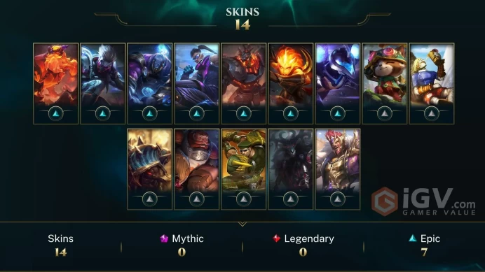  LAS  16 SKINS  IRON 1  120 CHAMPIONS  91 LEVEL  INSTANT DELIVERY  FULL ACCESS  FJRxp 