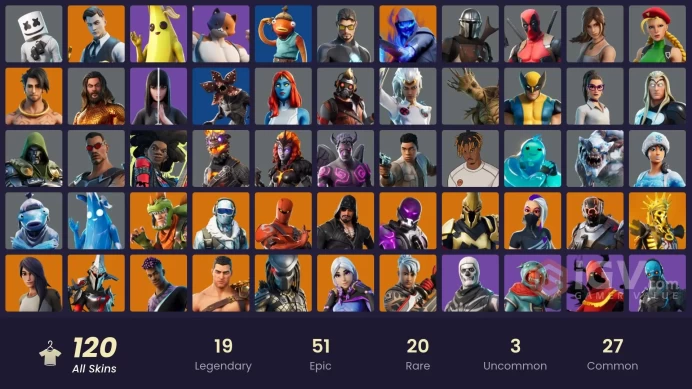 [PSN/XBOX/NIN/PC] 120 SKINS | WORLD CUP | GOLD MIDAS | MASKED FADE | STAGE 8 | STAGE 4 | RAZ | MENACE | ETERNAL KNIGHT | FUSION | CATALYST
