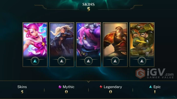 【LAN 】Level 30   14  Champ/ 5 Skins   Full Access  High Quality Account  Instant Delivery️