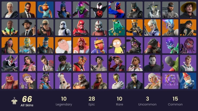 FA - [PSN/XBOX/PC] 66 skins | Valeria | Peter Griffin | Mizuki | John Wick | Renzo the Destroyer | Omegarok | Musha | Era | Spectra Knight | 