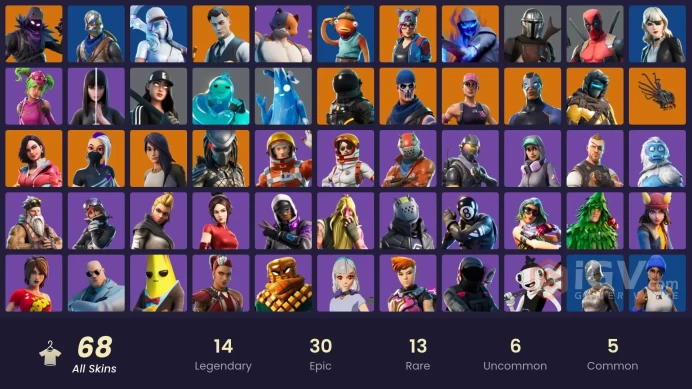 [PSN/XBOX/PC] 68 skins | OG STW | Blue Squire | Royale Knight | Blue Team Leader | Gold Brutus | Gold Midas | Leviathan axe | Floss | Take The  