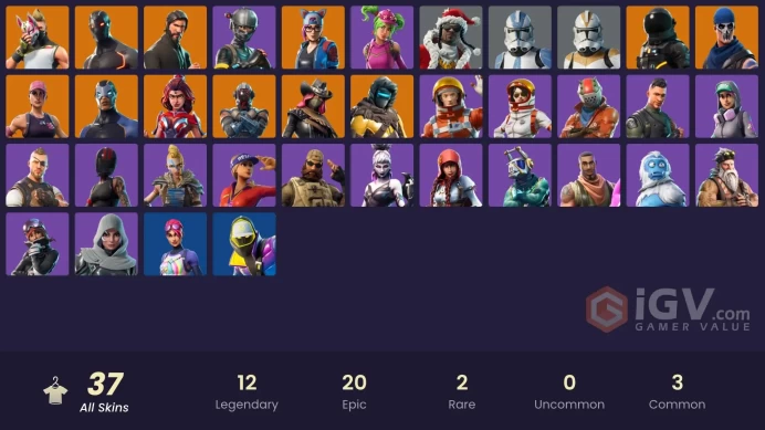 37 skins | The Reaper | Elite Agent | Take The L | Omega | Ride The Pony | Mako | Snowflake | Subzero Cryptic | Drift | Valor | Carbide