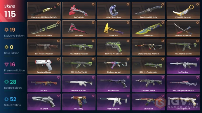 53EU/TR Market&V25ACT6 Gold II &Champions 2022 Sett-Gaia's Sett-Oni 2.0 Sett -RGX Sett-Prime Axe-Prime Karambit-Reaver/GP/Forsaken Vandal-Ion PH