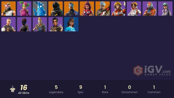 14299[PC/PSN/XBOX] 16 skins|Drift|Ronin|Dark Voyager|Valor|Carbide|Polar Peely|Teknique|Zoey|Rust Lord|Shanta|Battlehawk|