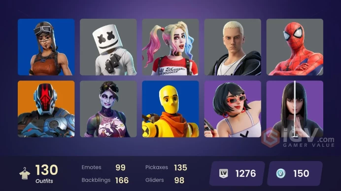 [ALL PLATFORMS]-130 Skin-Renegade Raider-Art the Clown-Front Man-Dragon Balls-Wild Card-Reaper-Candy Axe-FULL ACCESS-