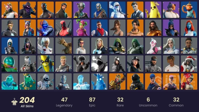 [ALL PLATFORMS]-204 Skin-S2 OG ACC-The Reaper-Elite Agent-Royale Knight-Blue Squire-Omega-Jack Gourdon-Take The L-FULL ACCESS-BEST SELLER-