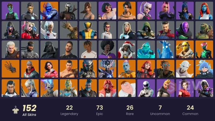 [PSN/XBOX/NIN/PC] 152 SKINS | FNCS RENEGADE | SHADY DOGGO | DUMMY SUPREME | HARBINGER ARMOR OMEGAROK | OCEANIC CAMOUFLAGE | ROCOCO CLOAK-O