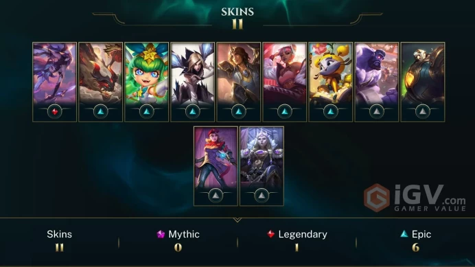 【LAN 】Level 118    41  Champ/ 11 Skins   Full Access  High Quality Account  Instant Delivery️