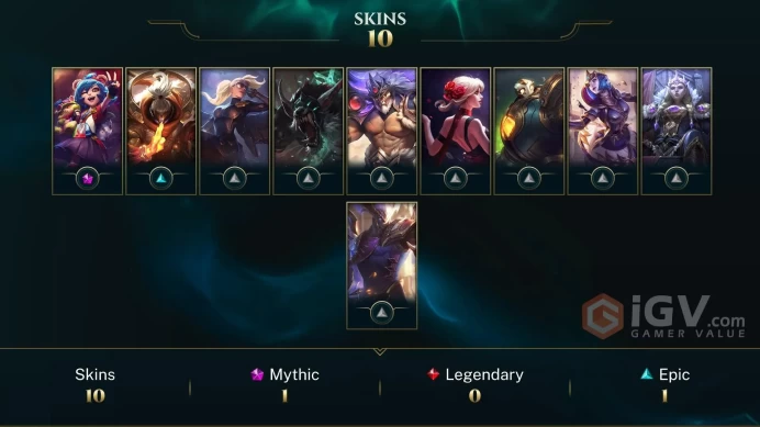 【LAN 】Level 59    39  Champ/ 10 Skins   Full Access  High Quality Account  Instant Delivery️