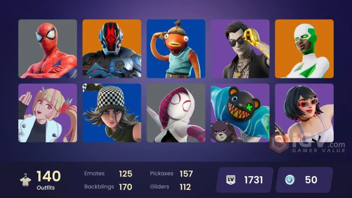 [ALL PLATFORMS]-140 Skins-Son Goku-Vix-Skull Trooper-Midsummer Midas-Fennec Shand-FFC Neymar Jr-FULL ACCESS-