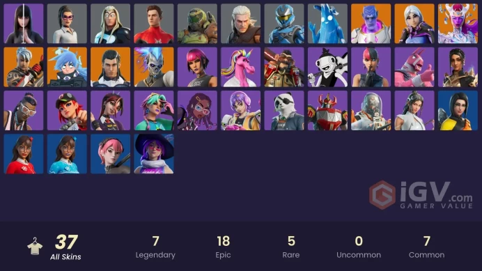 PC/PSN 37 SKINS Nezumi The Ageless Torin Renzo the Destroyer Kymera Kor 550 VBUCKS F6sf2