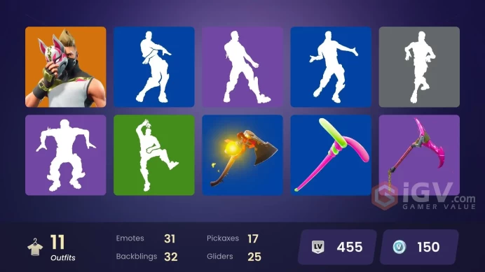 PC/PSN/XBOX  11 SKINS  Drift  Ragnarok  Enforcer  Lt. Evergreen  Rogue Agent  150 VBUCKS  FK11G 