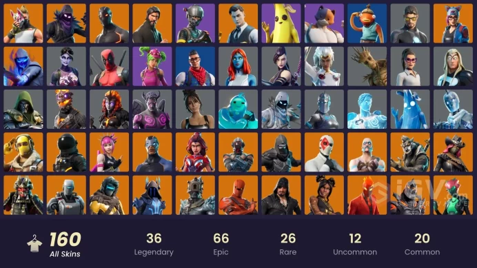 FA | 160 skins | The Reaper | Elite Agent | Gold Brutus | WORLD CUP | Gold Midas | Prodigy | Carbon Commando | Blue Striker | Trilogy