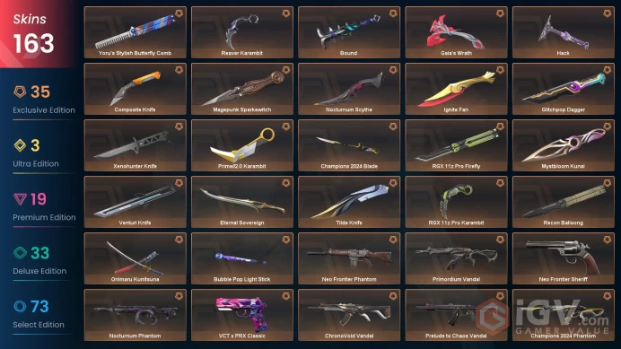 EU/TUR 144240 VP Ignite Fan Champions 2024 Bundle Champions 2023 Vandal Evori Dreamwings Vandal Primordium Vandal Xenohunter Knife Prime//2.0 Ka
