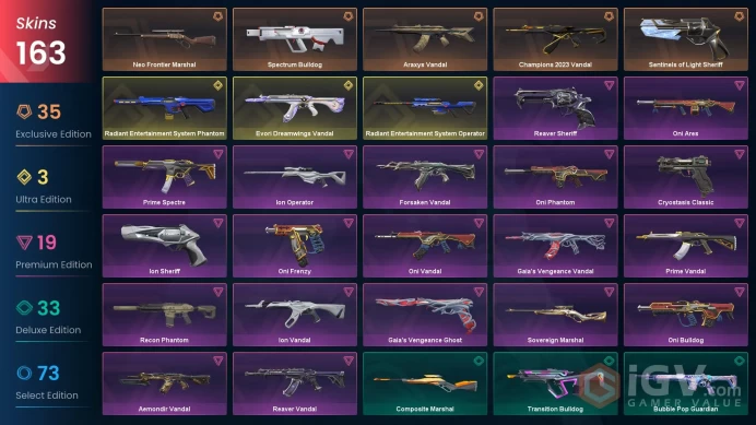 EU/TUR 144240 VP Ignite Fan Champions 2024 Bundle Champions 2023 Vandal Evori Dreamwings Vandal Primordium Vandal Xenohunter Knife Prime//2.0 Ka