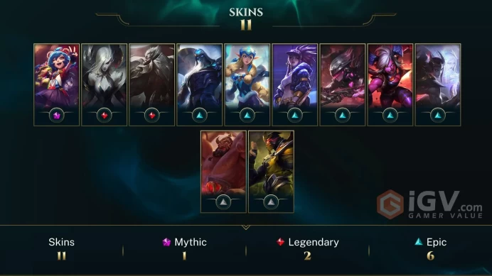 【LAN 】Level 67   34  Champ/ 11 Skins   Full Access  High Quality Account  Instant Delivery️