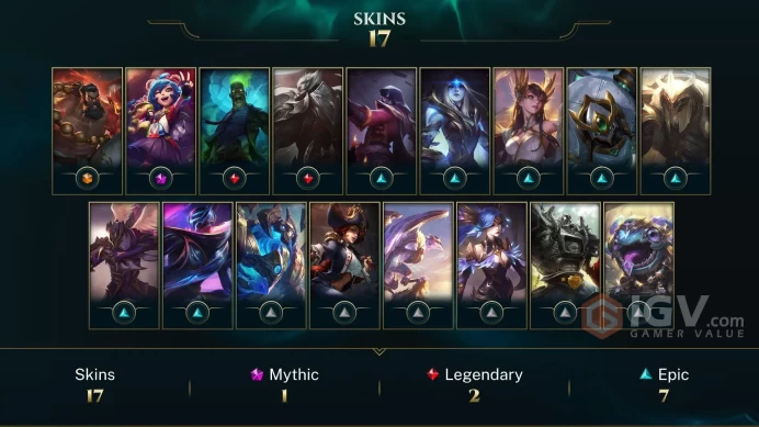 【LAN 】Level 58   41  Champ/ 17 Skins   Full Access  High Quality Account  Instant Delivery️