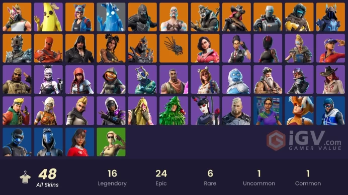  PC/XBOX  48 SKINS  Dire  Drift  Enforcer  Rox  Sentinel  Ruin  Luxe  400 VBUCKS  FKaAH 