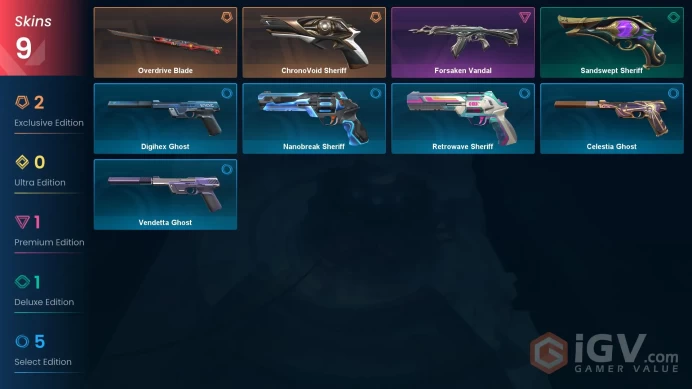 Eu/Full Acces/Ranked Ready/ChronoVoid Sheriff + Overdrive Blade + Forsaken Vandal + 6 more