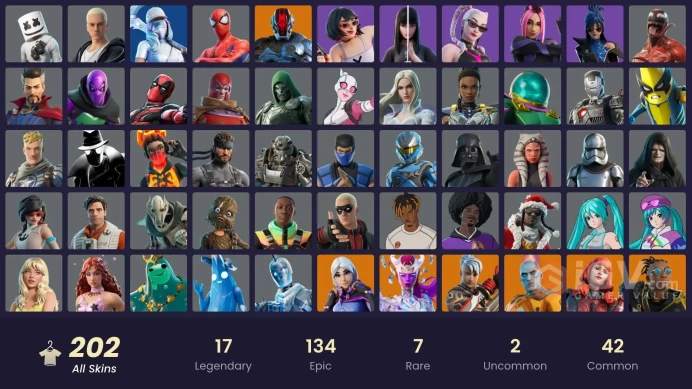PC/XBOX/PSN / 202 SKINS / Darth Vader | Spectra Knight | Omegarok | Ronin | Zeus | Deadpool | Optimus Prime / MAIL (FULL ACCESS)