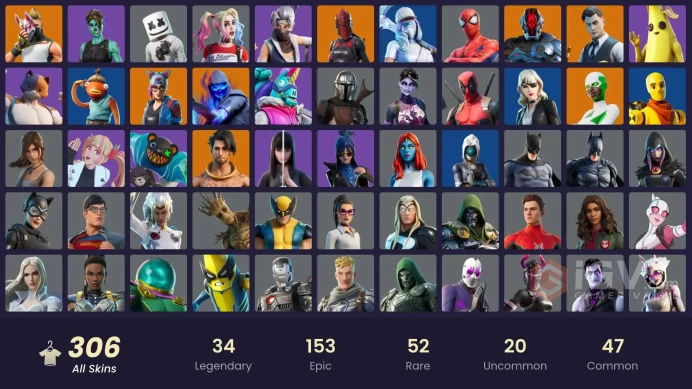 [PC/XBOX/NIN] 306 skins | Polo Prodigy| Unchained Ramirez | Merry mint axe | Cloud Striker |Sultura | Recon Champion | Heron Stance Hero | Fixer