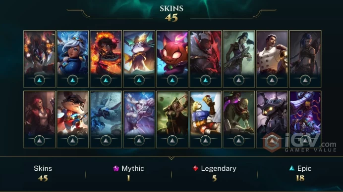  LAN  45 SKINS  GOLD 3  122 CHAMPIONS  139 LEVEL  INSTANT DELIVERY  FULL ACCESS  FK6uZ 