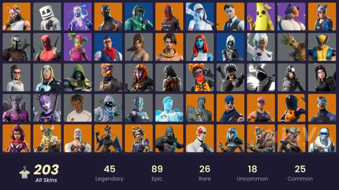 PC/PSN/Xbox/Nintendo 203 skins | OG STW | Galaxy | IKONIK | Reflex | Vivi Chroma | Gold Midas | Prodigy | Carbon Commando | Reflex | Blitz | Rog