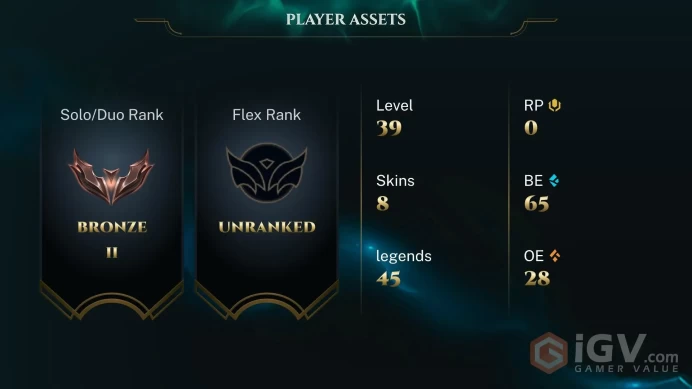 LAN 9 SKINS BRONZE 2 45 CHAMPIONS 39 LEVEL INSTANT DELIVERY FULL ACCESS FKtFk