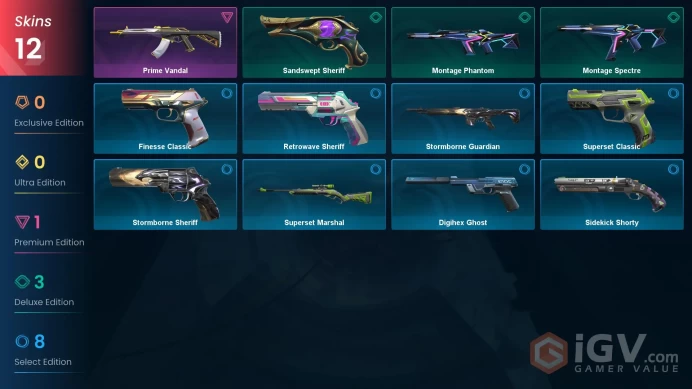  NA  12 SKINS  VALUE: 1775 VP  RANKED READY  119 LEVEL  INSTANT DELIVERY  FULL ACCESS  FKLTg 