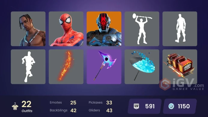14285[PC/PSN/XBOX]Travis Scott|Andre|Renee|Sentinel|Catalyst|The Foundation|Rox|Ronin|Spider-Man|Bunker Jonesy|Vega