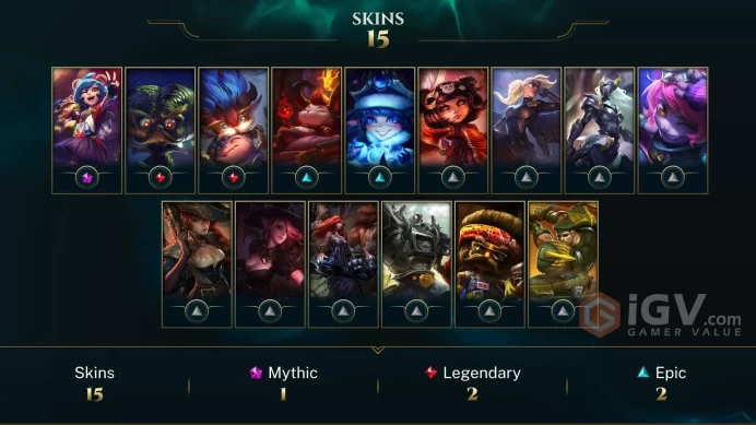 【LAN 】Level 93 34 Champ/ 15 Skins Full Access High Quality Account Instant Delivery️