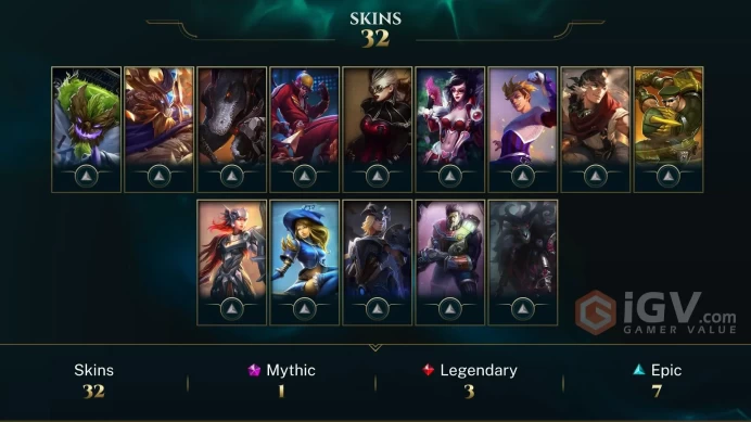 【LAN 】Level 78 72 Champ/ 32 Skins Full Access High Quality Account Instant Delivery️