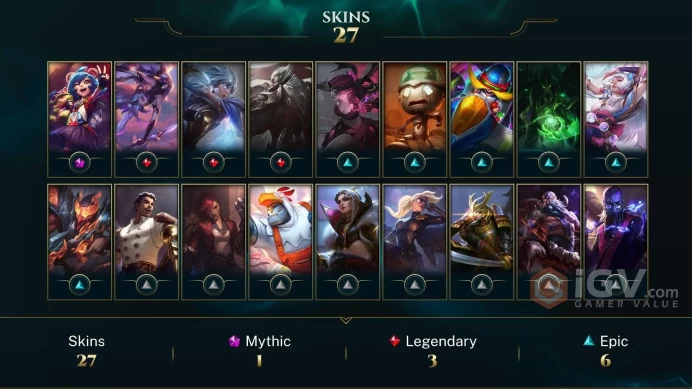 LAN 27 SKINS SILVER 2 98 CHAMPIONS 73 LEVEL INSTANT DELIVERY FULL ACCESS FLmMU
