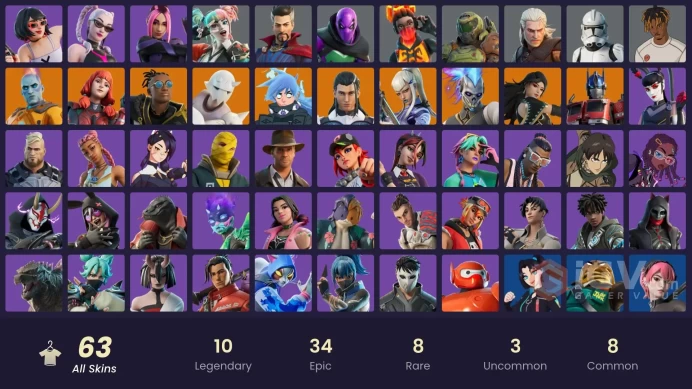 [PC/PSN/XBOX/NINTENDO][63 skins|Renzo the Destroyer|Malik|The Origin|Era|The Ageless|Mizuki|Snap|Optimus Prime AA182