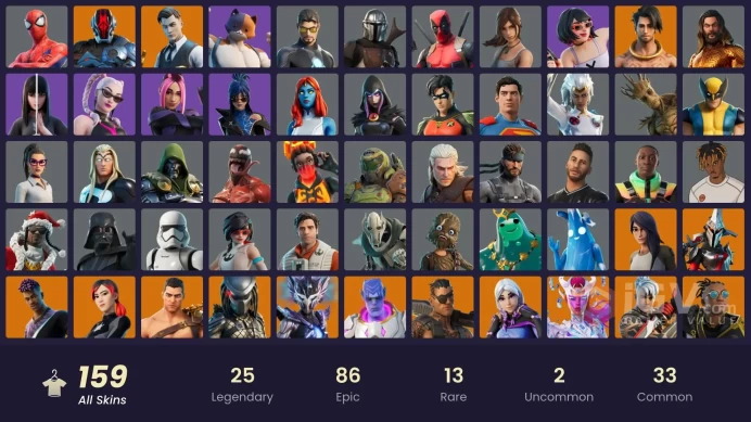 [PSN/XBOX/NIN/PC] 159 SKINS | GOLD BRUTUS | GOLD MIDAS | CLOUD STRIKER | TART TYCOON | NARUTO UZUMAKI | FIXER | MASKED FADE | HARBINGER