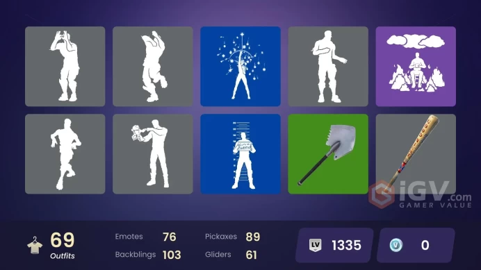 177 skins | Wonder + IKONIK + Black Knight + Merry Mint Axe |