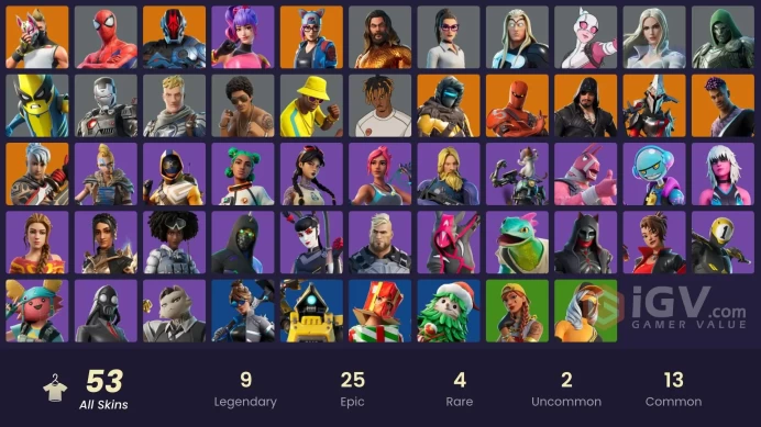 [PC/PSN/XBOX/NINTENDO][53 skins|Blackheart|Drift|Lynx|Fade|Eternal Knight|Hybrid|Zenith|The Foundation|Ronin AA183