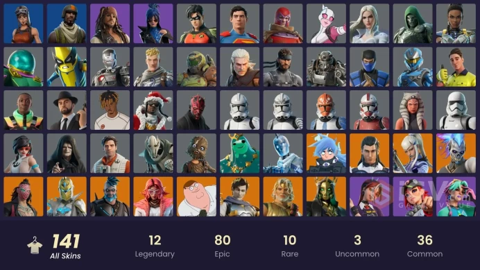 [PSN/XBOX/NIN/PC] 141 SKINS | RENEGADE RAIDER | AERIAL ASSAULT TROOPER | HARBINGER ARMOR OMEGAROK | MAGMATIC MIZUKI (COVER-UP OFF) 