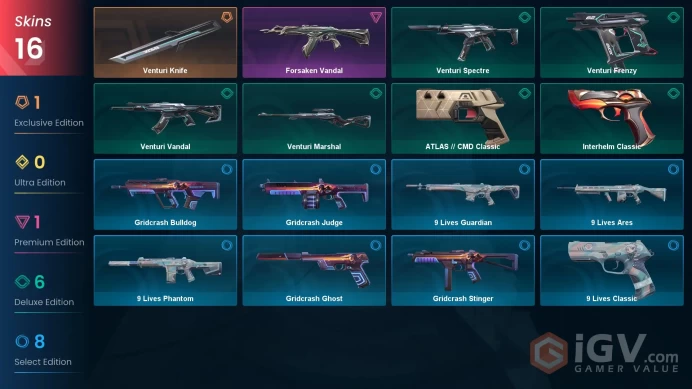  EU  1 KNIFE  16 SKINS  VALUE: 1775 VP  RANKED READY  157 LEVEL  INSTANT DELIVERY  FULL ACCESS  FM3sV 