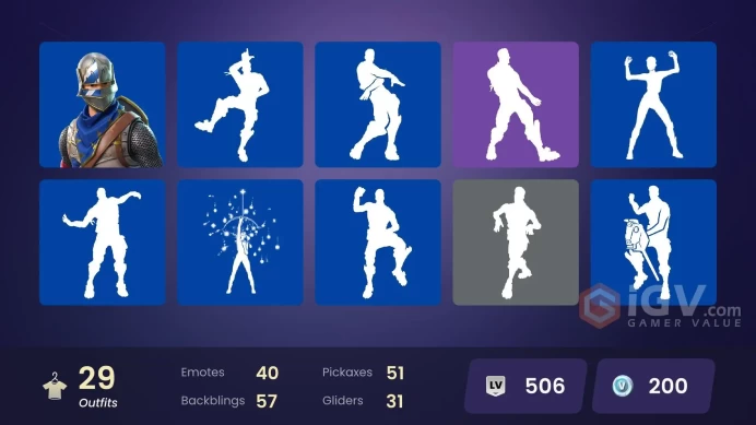 29 skins | Blue Squire | Royale Knight | Take The L | Lina Scorch | Rogue Agent | Carbide | Spectra Knight | Hades | Omegarok | Zeus | Poseidon 
