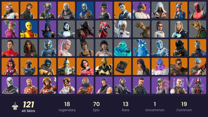 121 skins | The Reaper | Take The L | Blue Squire | Royale Knight | Elite Agent | Sub Commander | Havoc | Trailblazer | Rogue Agent | Ultima Kni